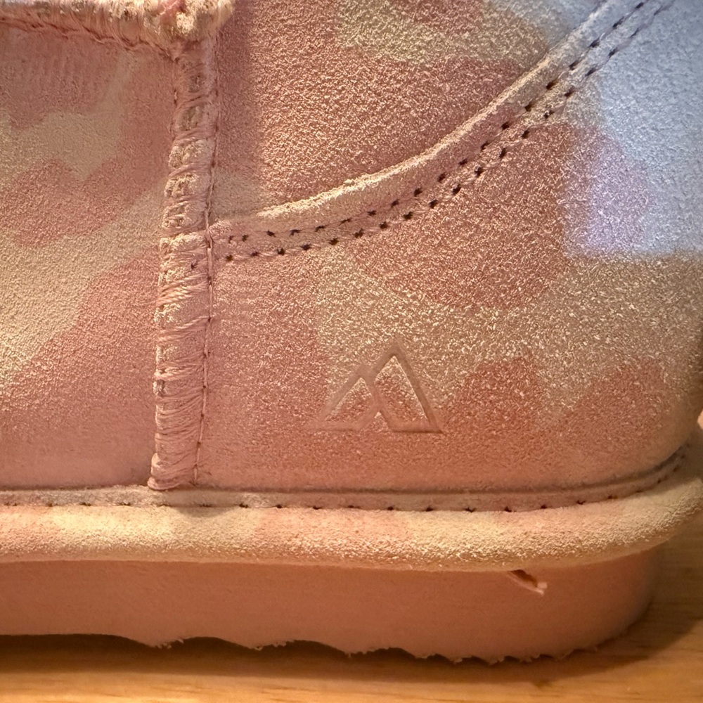 Alpine Pink Winter Boots with Suede Finish